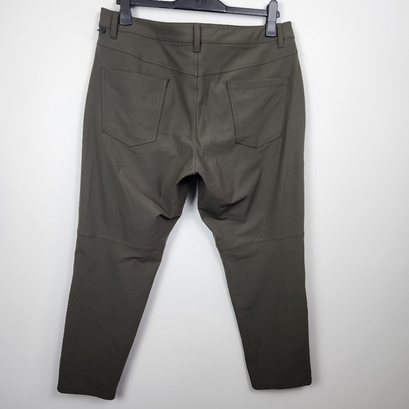 Lululemon ABC Men's Pants Classic 30" *Warpstreme Dark Olive Green Work Office - Picture 4 of 13